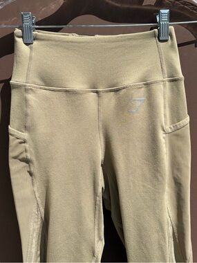 Olive Green Mesh Gymshark Leggings